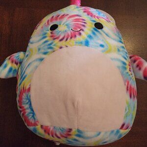 Squishmallows Tie Die Milania the Narwhal 8"